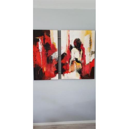 Schilderij Ricky Damen ,Kunst De ontdekking