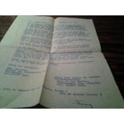 Mej. H.S.KRUGER GOUDENREGENSTR. 11. BUSSUM. 1963.