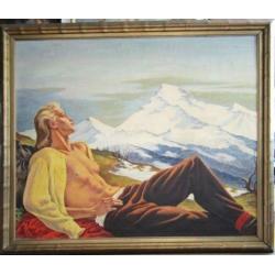 =androgyn halfnaakt=gemonogrammeerd =106 x 128cm = uit 1939