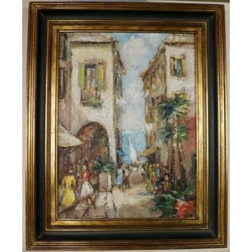 Albert Zamarra, aan de Italiaanse Riviera