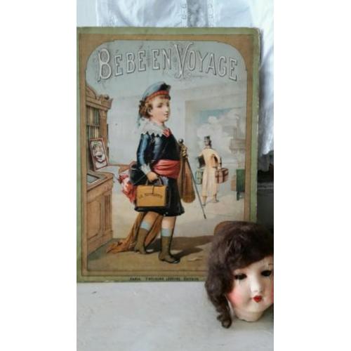 Antiek boek Bebe en Voyage....leuk bij antieke poppen!
