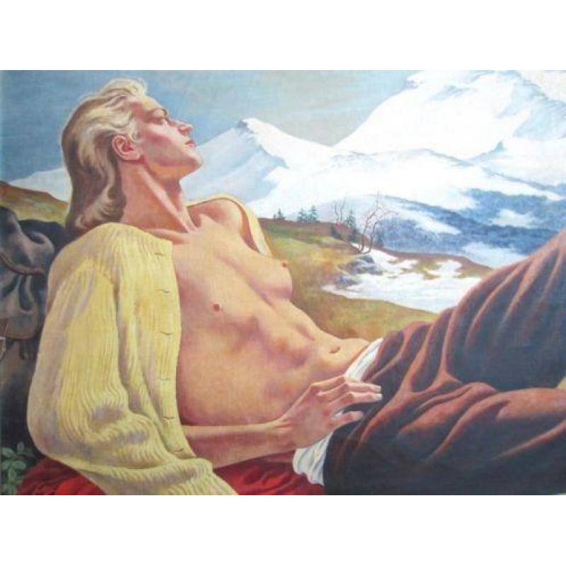 =androgyn halfnaakt=gemonogrammeerd =106 x 128cm = uit 1939