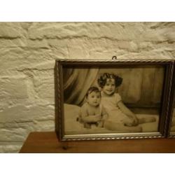 Vintage foto's in lijst