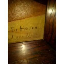 Antiek schilderij P. Van Hoogh geschilderd door J. Van Reeth