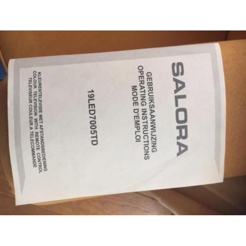 Salora 19 inch LED TV met ingebouwde DVD speler