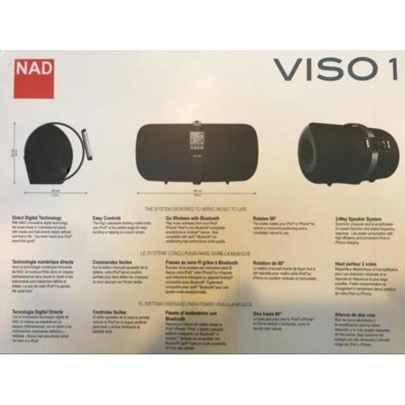 NAD VISO1 Blue Tooth luidspreker! Zie: 'COUNTDOWN-ACTIE'