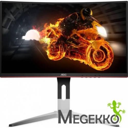 AOC C24G1 24" Full HD LED Gebogen Zwart, Rood computer mon..