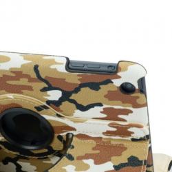 Camouflage Bruine Hoes iPad 5 Air Draaibaar 360 Rotatie Case
