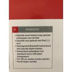 Leren Keyboard case voor IPad 2, 3 & 4