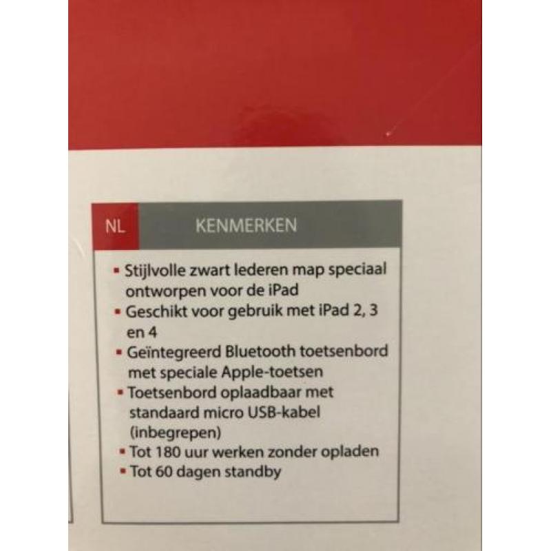 Leren Keyboard case voor IPad 2, 3 & 4