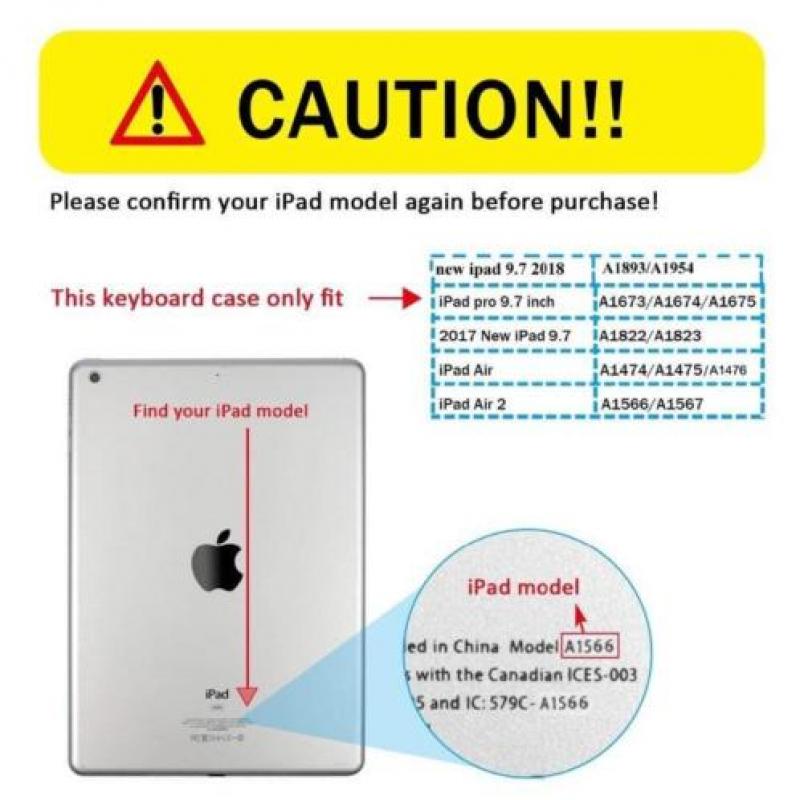 Nieuwe iPad hoes met toetsenbord