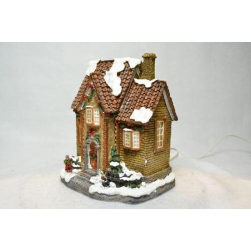 X-Mas Collection Kerstdorp Huis met Verlichting 5