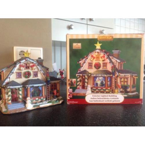 Lemax decorating the house