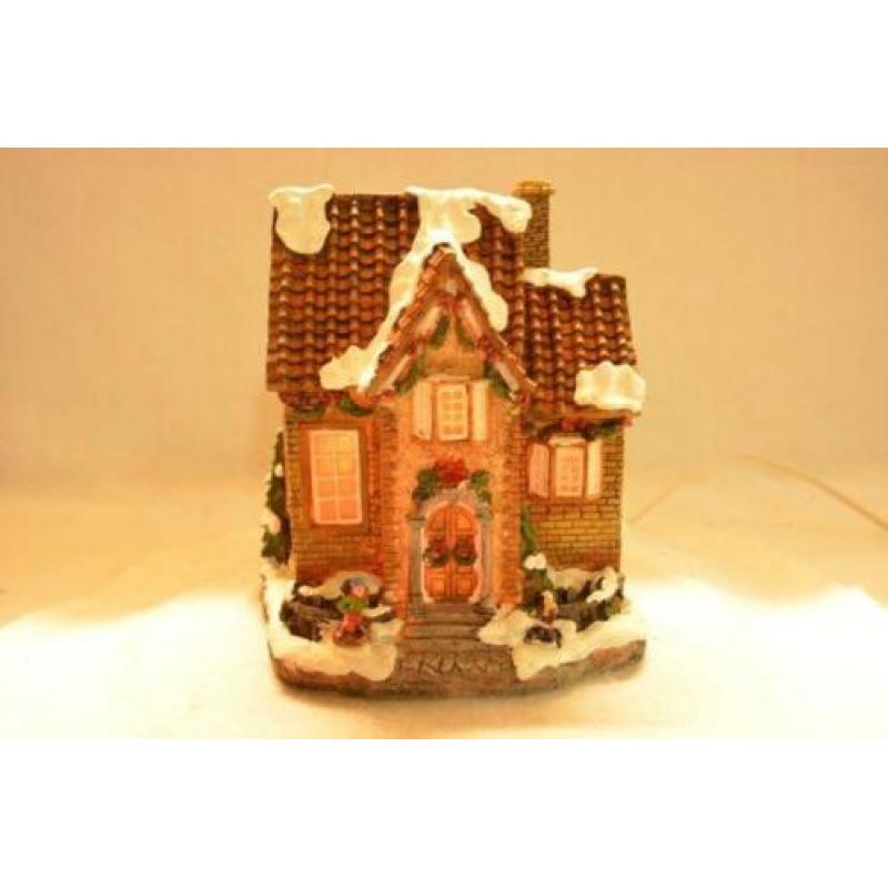 X-Mas Collection Kerstdorp Huis met Verlichting 5