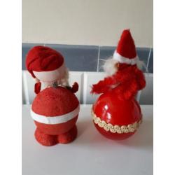 Oude kerst; kerstmannetjes snoep container!