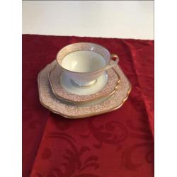 Kerstservies: Lettin porseleinen ontbijtset -puntgaaf-