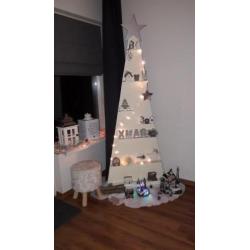Kerstboom hout wit