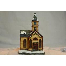 X-Mas Collection Kerstdorp Kerk met zijvleugel