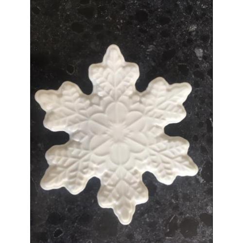 NIEUW Riviera Maison Snowflake party plate S