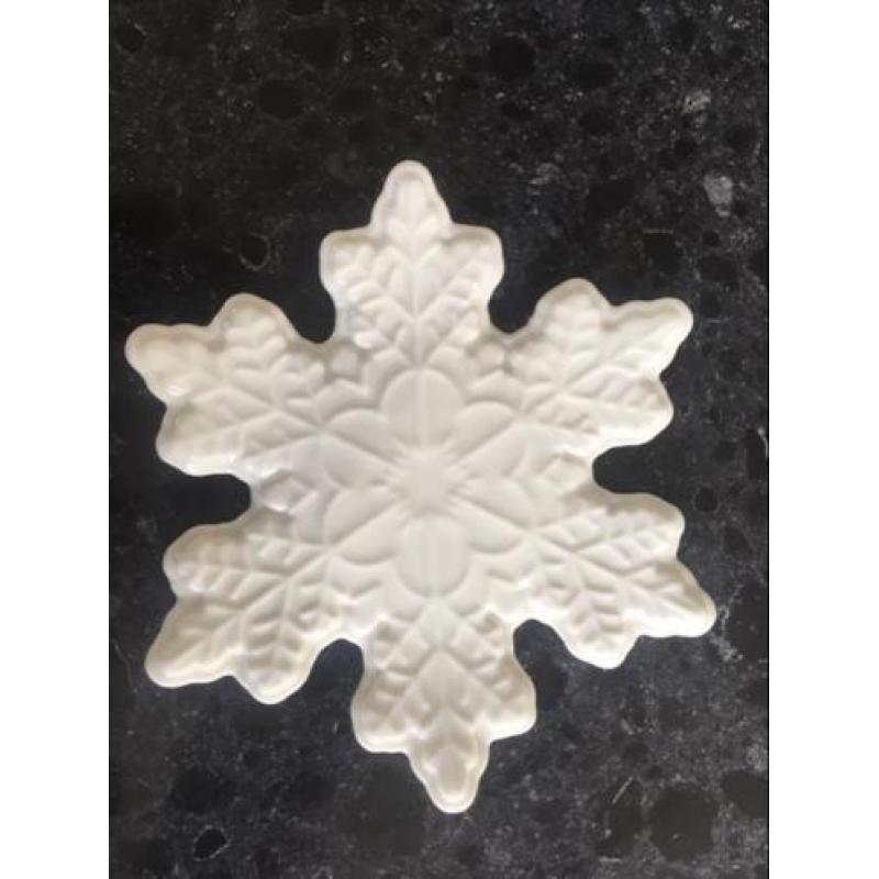 NIEUW Riviera Maison Snowflake party plate S