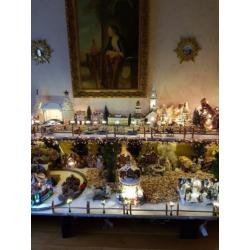 zeer groot KERST DORP DE LENGTE 4MTRBOVEN E4MTR BENEDEN