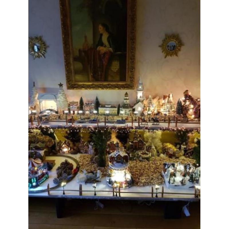 zeer groot KERST DORP DE LENGTE 4MTRBOVEN E4MTR BENEDEN
