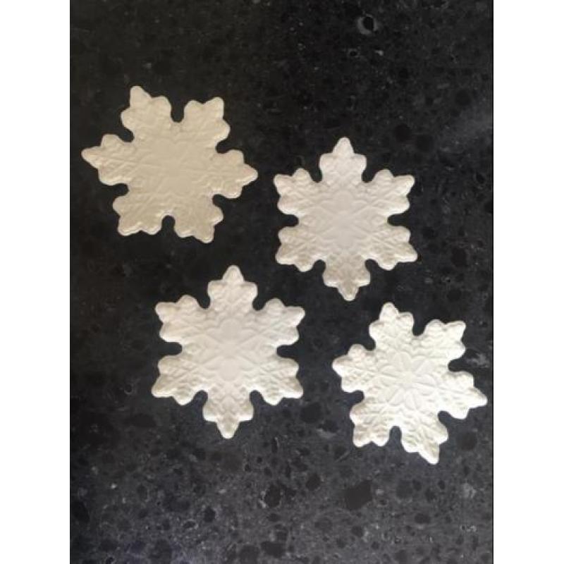 NIEUW Riviera Maison Snowflake party plate S