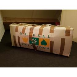 Mooie grote kunst kerstboom 225cm, met voet en kerstboomvoet