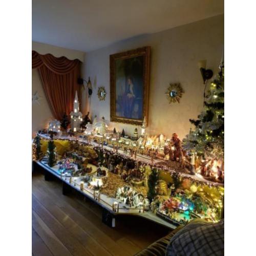 zeer groot KERST DORP DE LENGTE 4MTRBOVEN E4MTR BENEDEN