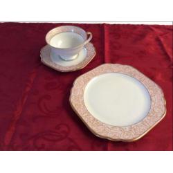 Kerstservies: Lettin porseleinen ontbijtset -puntgaaf-