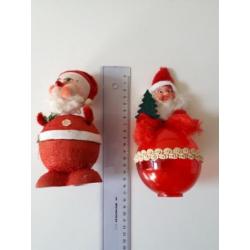 Oude kerst; kerstmannetjes snoep container!