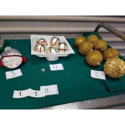 Kerstballen en decoratie, diverse, zie foto's