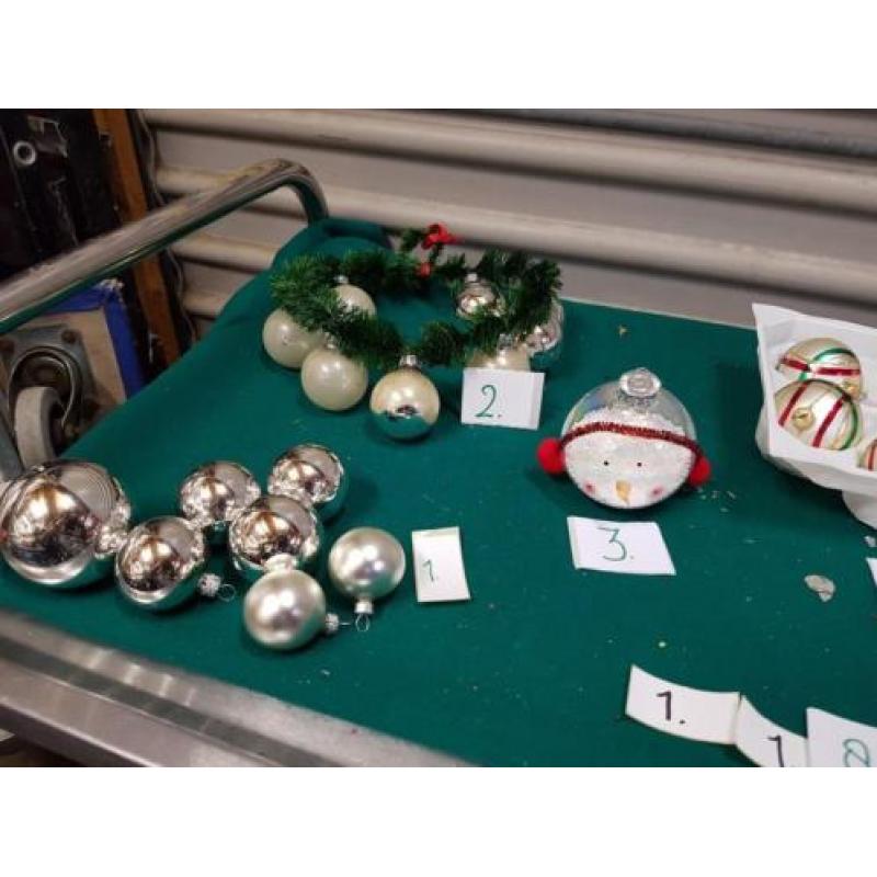 Kerstballen en decoratie, diverse, zie foto's