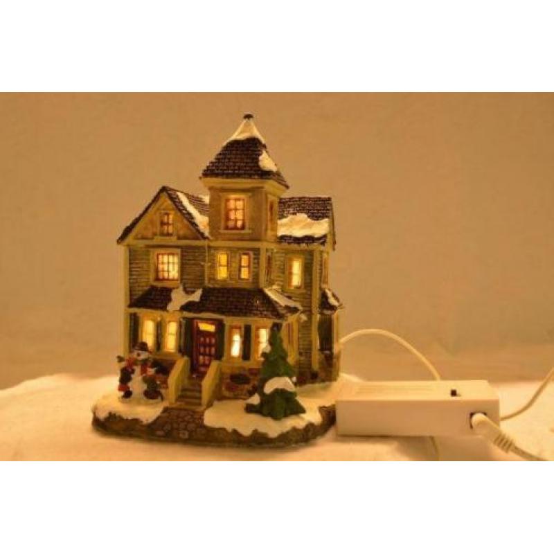 Dickensville Kerstdorp Huis met Torentje