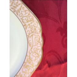 Kerstservies: Lettin porseleinen ontbijtset -puntgaaf-