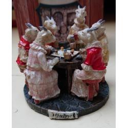 Kerstdorp sprookjesbos efteling miniatuur de 7 geitjes