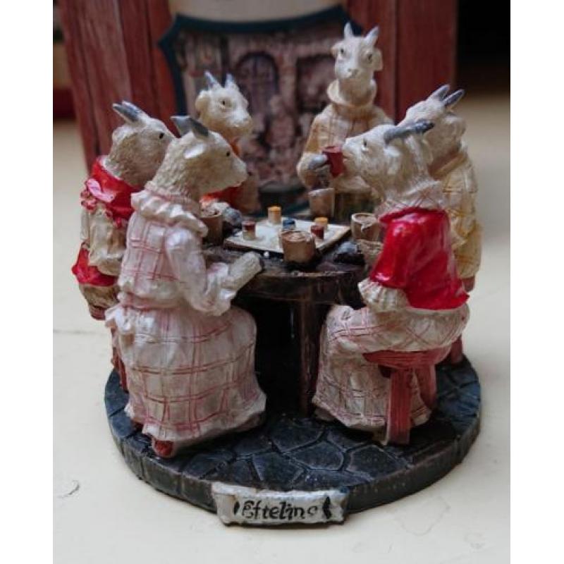 Kerstdorp sprookjesbos efteling miniatuur de 7 geitjes