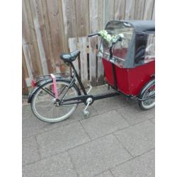 Babboe big bakfiets 7 versnellingen, met huif en kussens