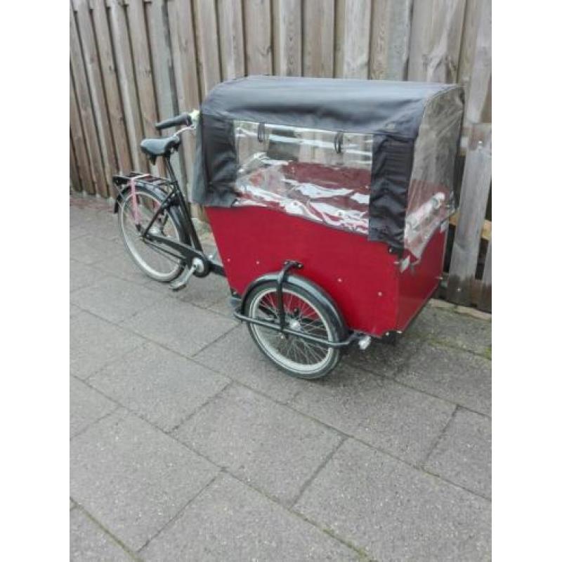 Babboe big bakfiets 7 versnellingen, met huif en kussens