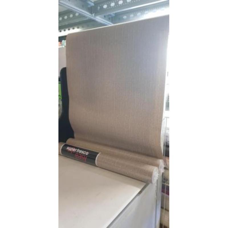 Behang textiel beige nieuw
