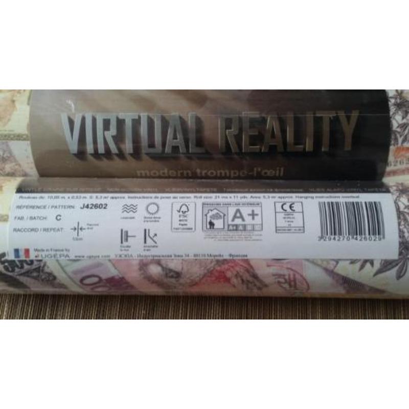 2 ongebruikte rollen Virtual Reality J42602 behang