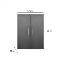 Kolomkast Sanicare Q15 2-Deurs Soft-Closing 90x67x32 cm H...