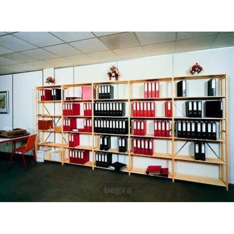 Houten Boekenkast, Opbergkast - Rekken en Stellingen