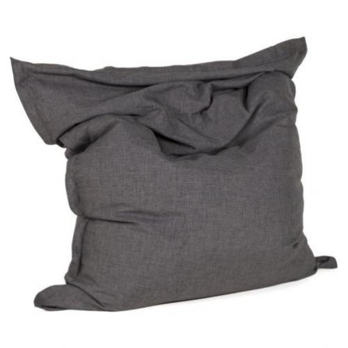 Reuzenpoef 'PILO' uit grijze chenille stof 135x175 cm