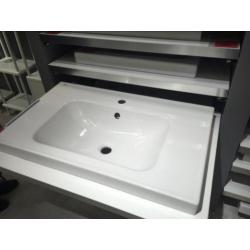 Wastafel wasunit badkamer 80x49x6 nieuw