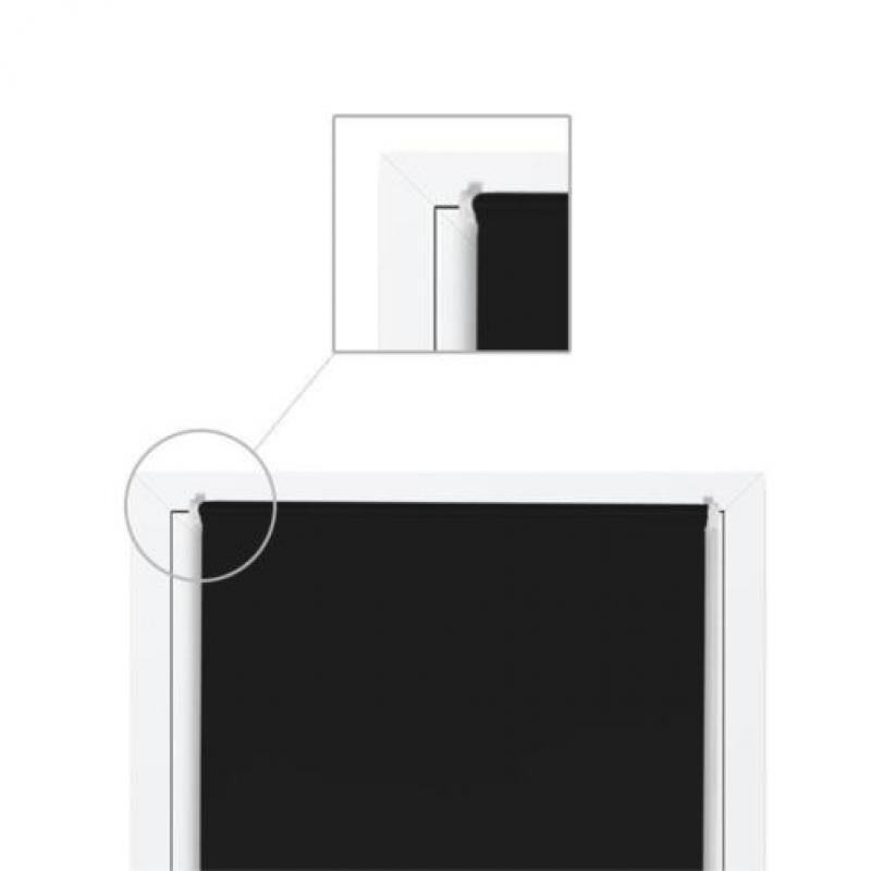 Verduisterend Rolgordijn - 50 x 150 cm - Zwart