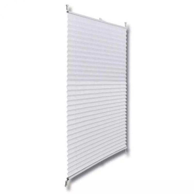 vidaXL Plisséjaloezie 40x150 cm wit