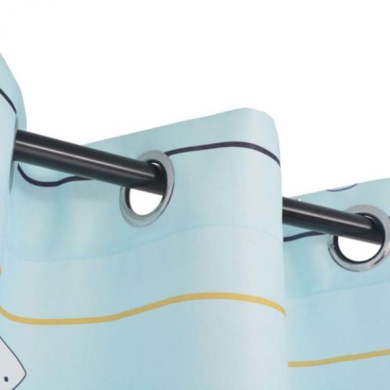 vidaXL Kindergordijnen verduisterend 140x240 cm blauw 2 st