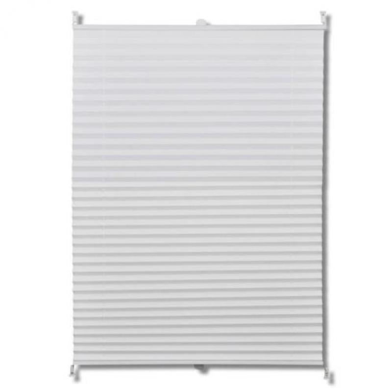 vidaXL Plisséjaloezie 40x150 cm wit