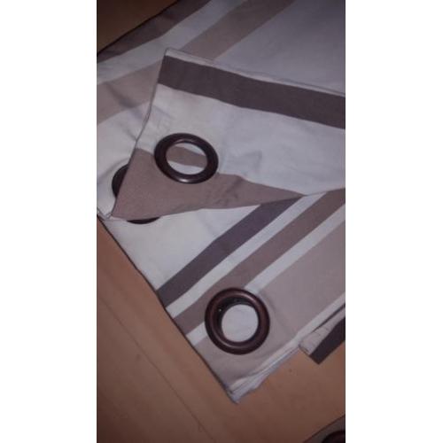 Mooie overgordijnen met ringen dikke zware kwaliteit 2 stuks